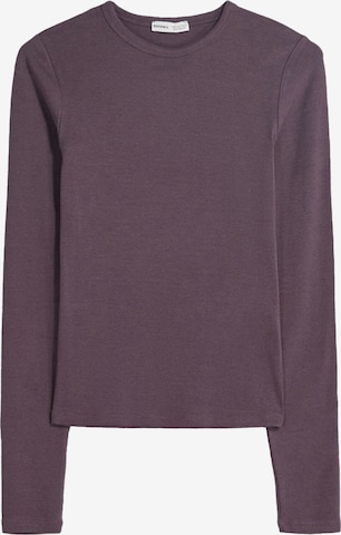 T-shirt Bershka en violet : devant