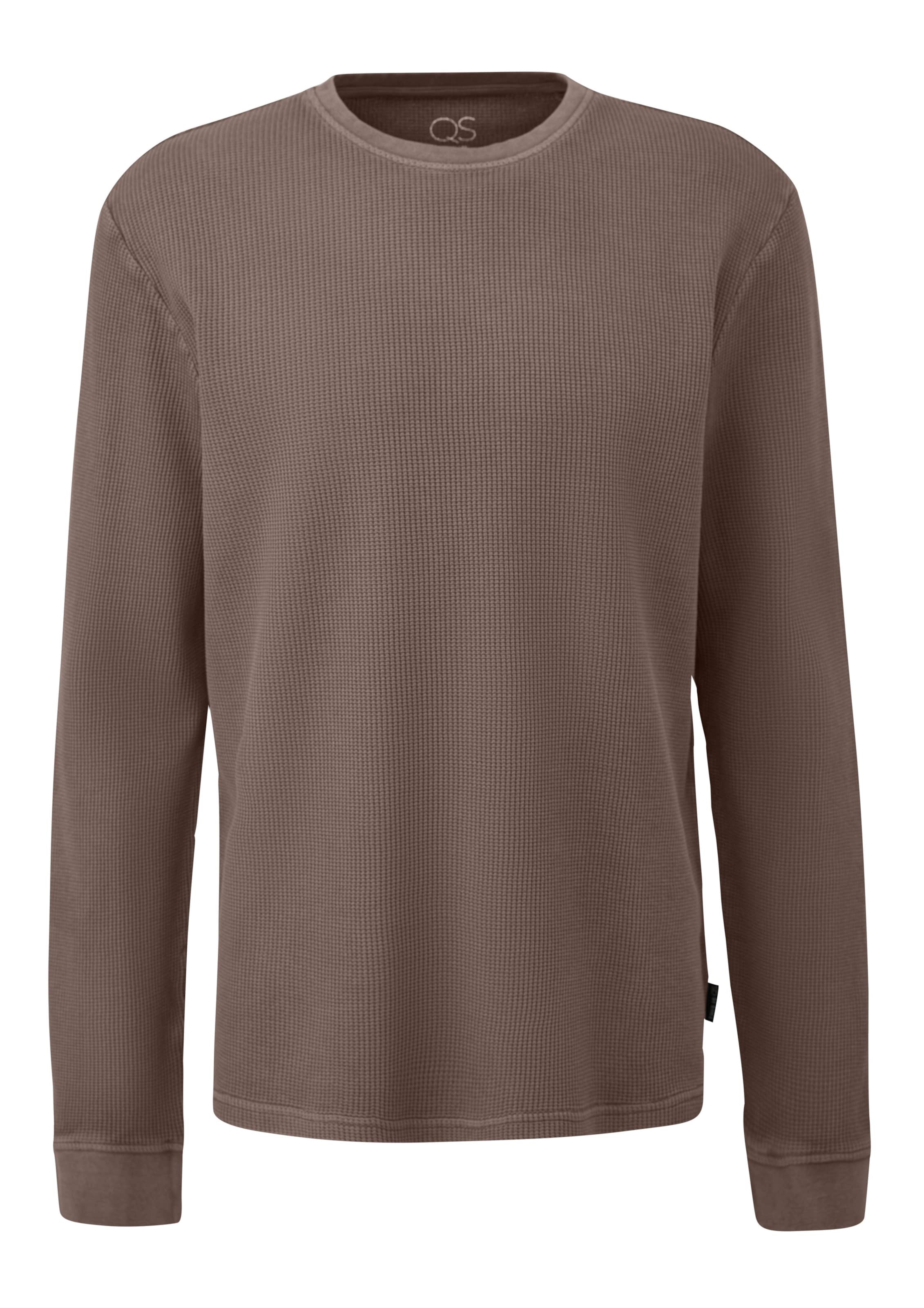 QS Shirt in schoko, Produktansicht