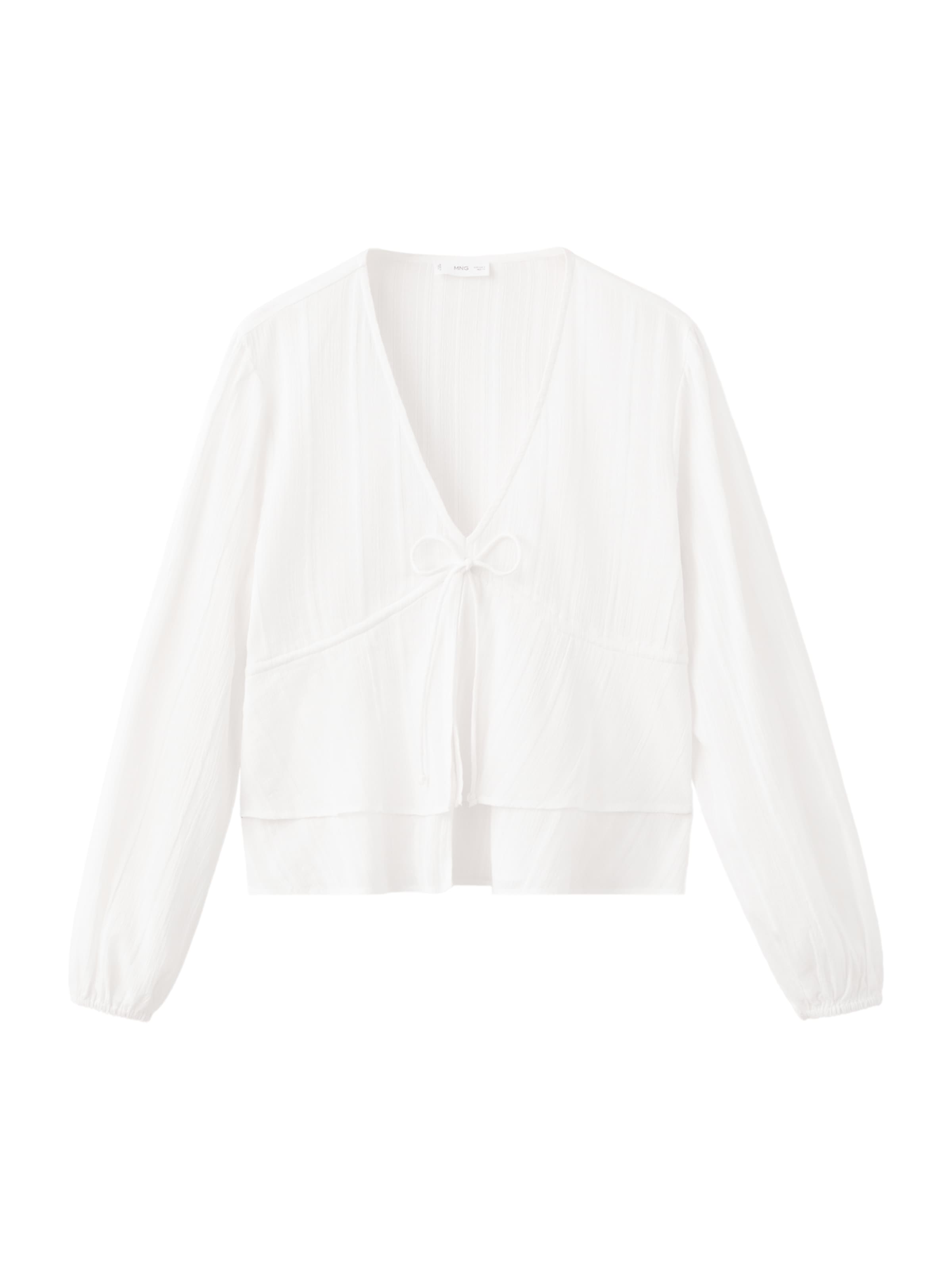MANGO TEEN Blus 'Coast' i vit: framsida