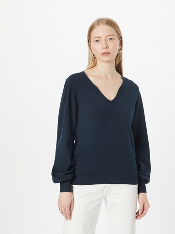 Cream Sweater 'Dela' in Blue: front