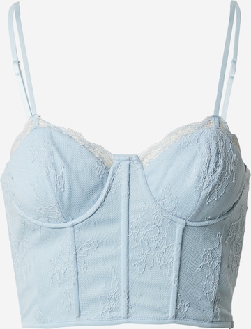 EDITED Top 'Melody' in Blauw: voorkant