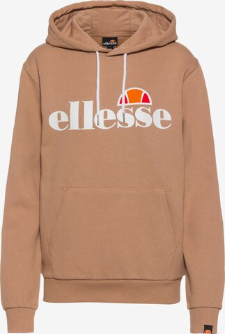 ELLESSE Sweatshirt 'Torices' in Bruin: voorkant