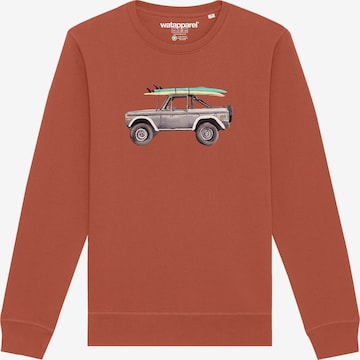 Sweat-shirt 'Surf Pickup' Watapparel en marron : devant