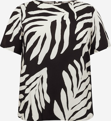 Camicia da donna 'CARNOVA' di ONLY Carmakoma in nero: frontale