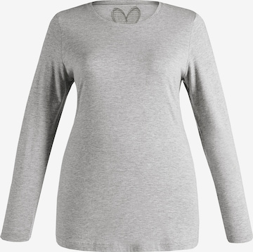 Ulla Popken Shirt in Grau: Vorderseite