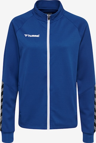 Hummel Trainingsjack in Blauw: voorkant