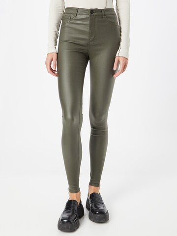 JDY Skinny Jeans 'New Thunder' in Groen: voorkant