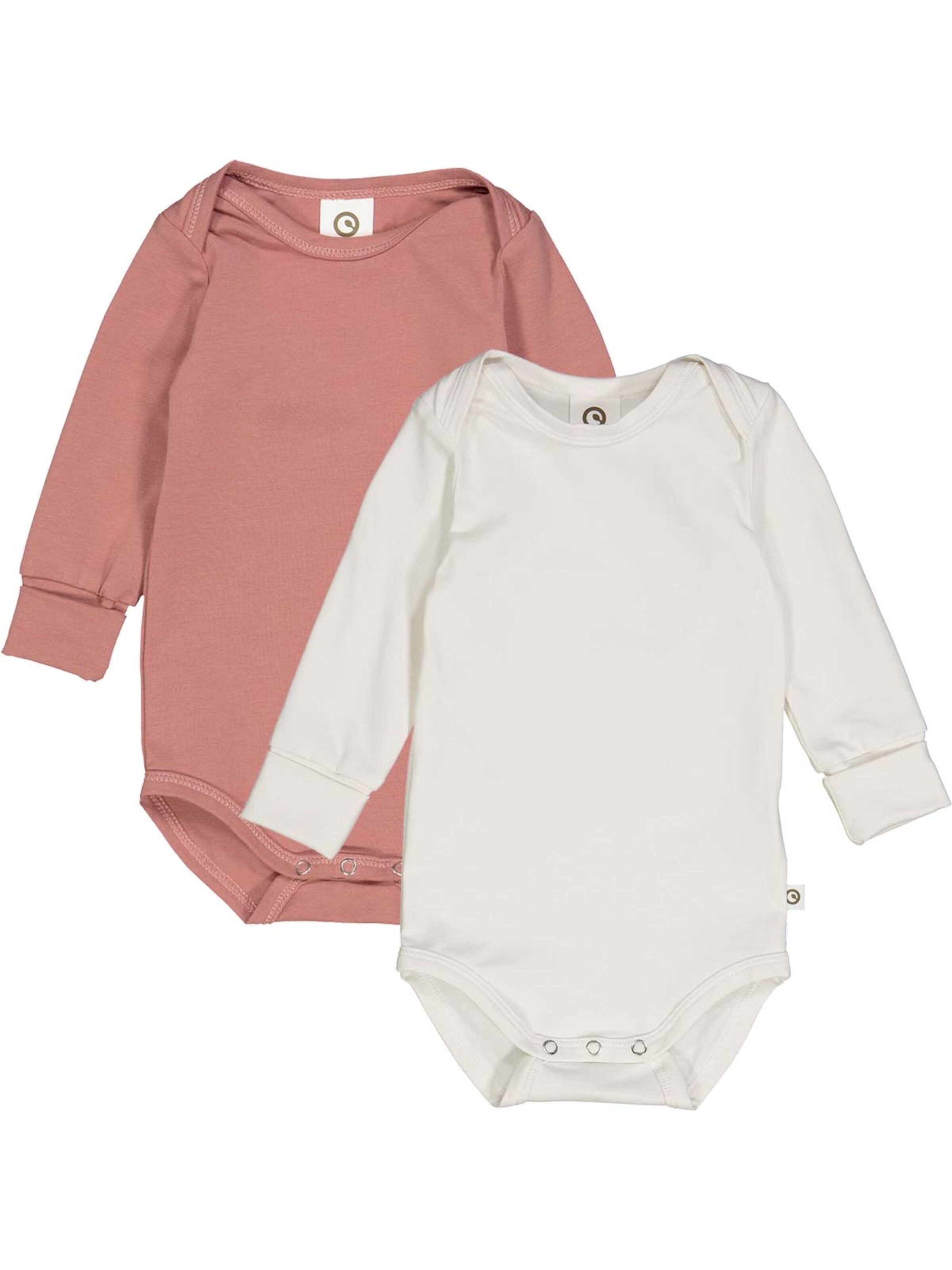 Tutina / body per bambino di Müsli by GREEN COTTON in rosa: frontale