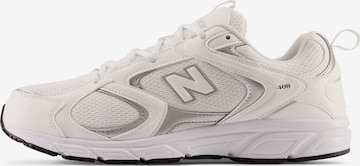 Sneaker bassa '408' di new balance in bianco: frontale