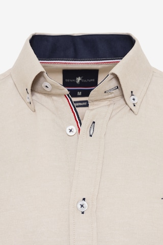 DENIM CULTURE - Ajuste regular Camisa 'JADON' en beige