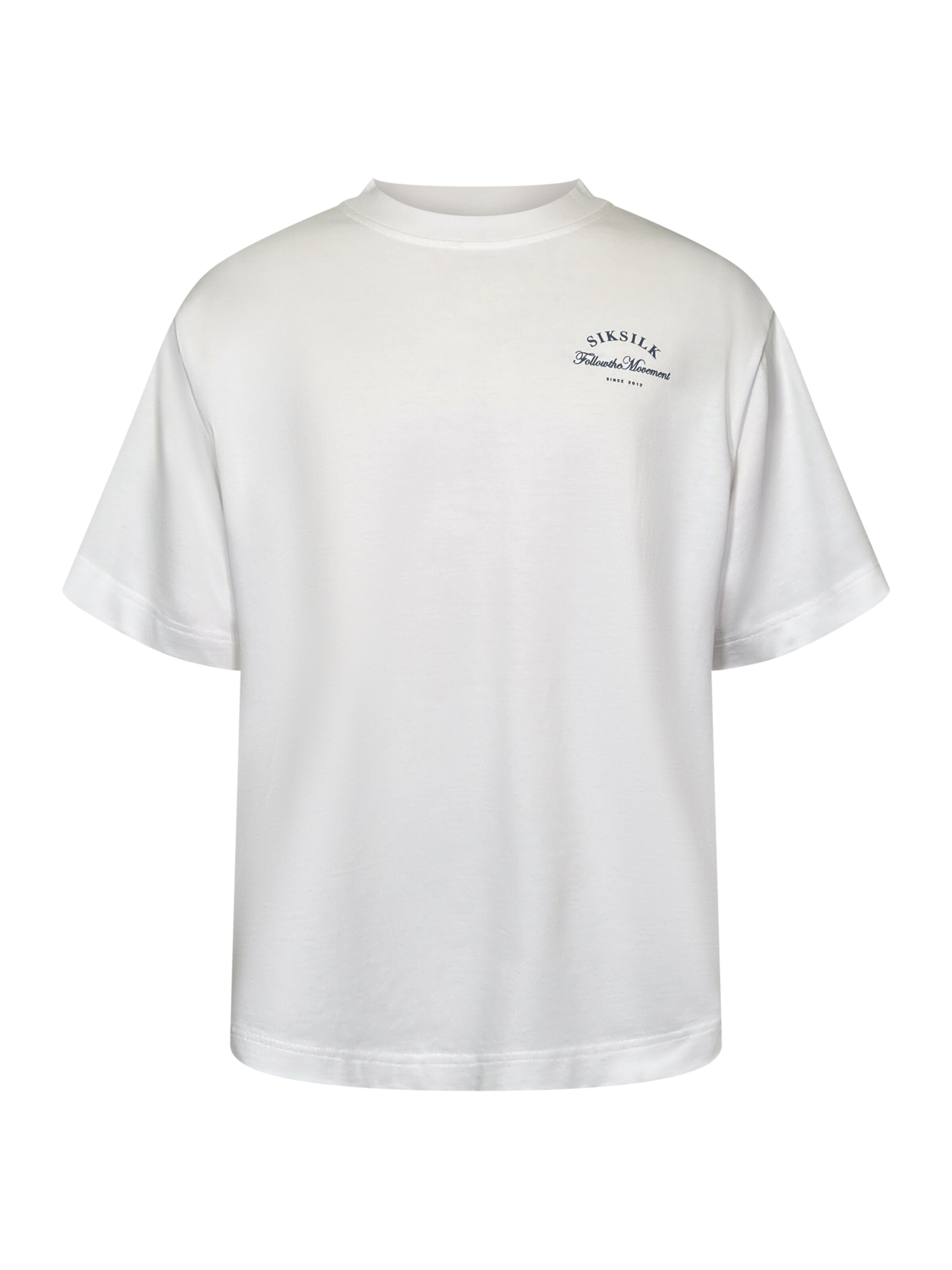 SikSilk T-Shirt in Weiß: Vorderseite