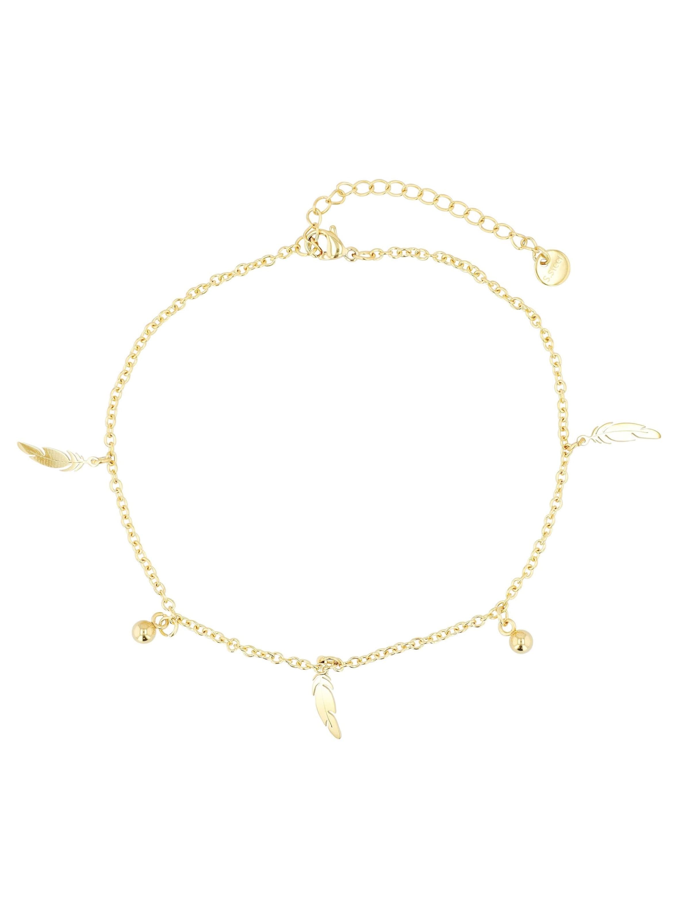 Akzent Fußschmuck 'Nyrobi, langlebig'‌‌‌ in Gold: Vorderseite