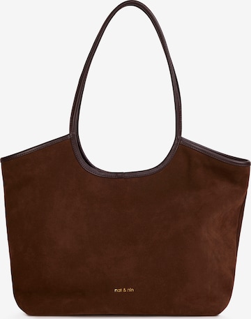 Nat&Nin Ostoskassi ' MILAN ' värissä ruskea: etupuoli