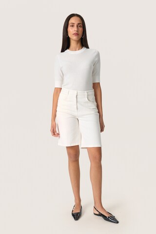 évasé Pantalon 'Selino ' SOAKED IN LUXURY en blanc