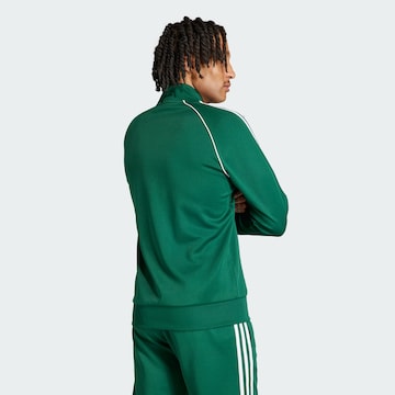 ADIDAS ORIGINALS Zip-Up Hoodie 'Adicolor Classics SST' in Green
