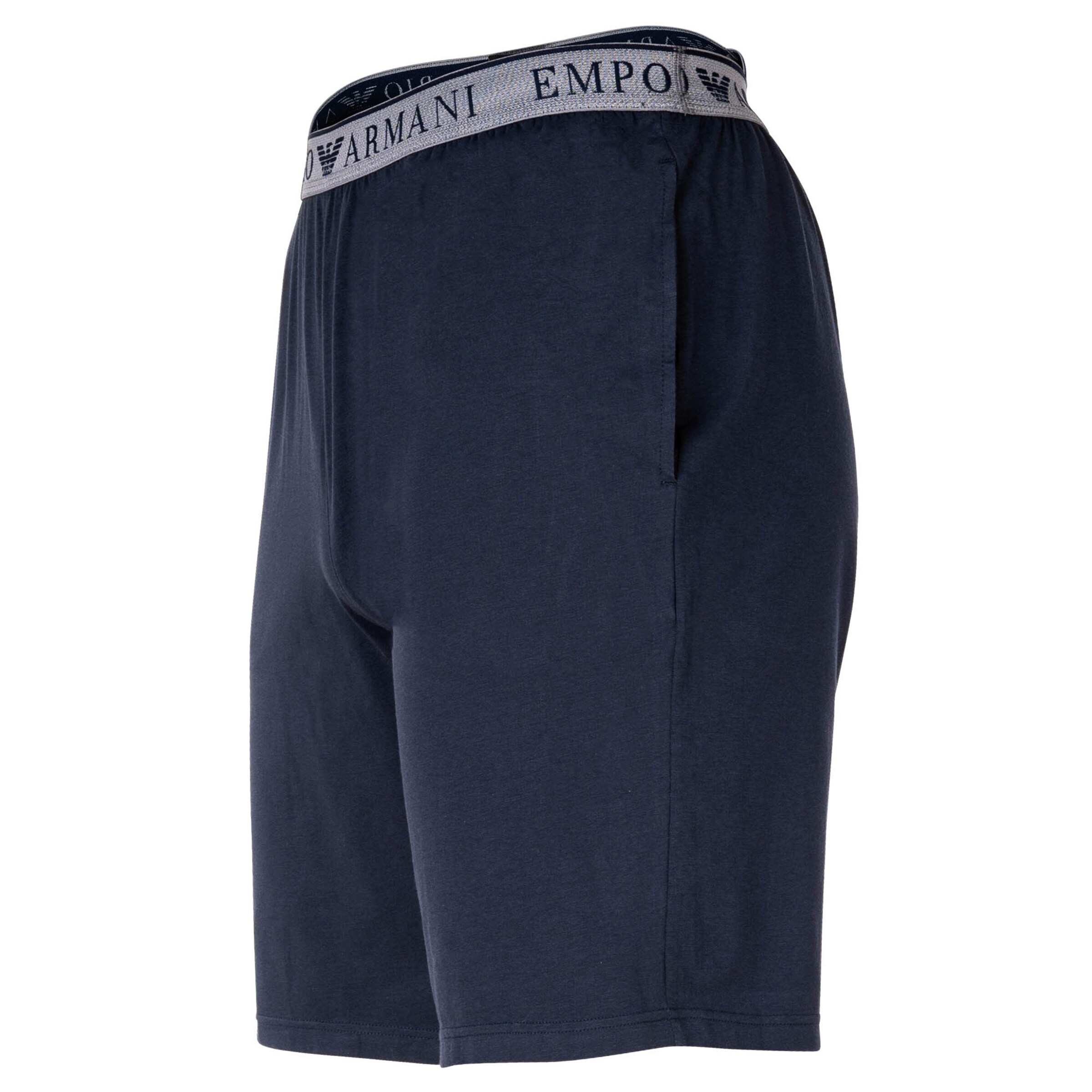 Emporio Armani Pyjama kort in Blauw