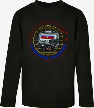 ABSOLUTE CULT Shirt 'Captain Marvel - Pager' in Black: front