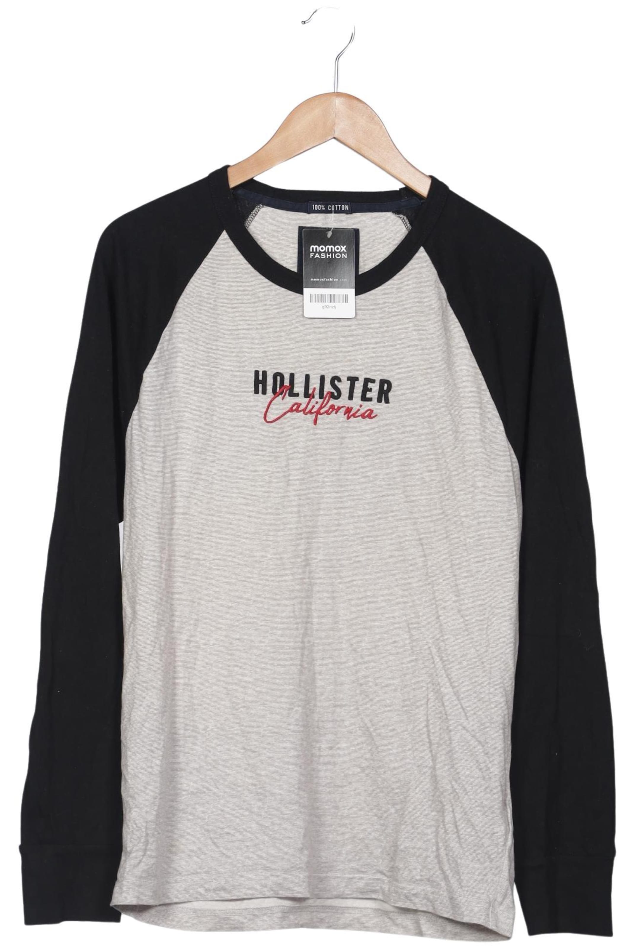 HOLLISTER Langarmshirt M in Grau: Vorderseite