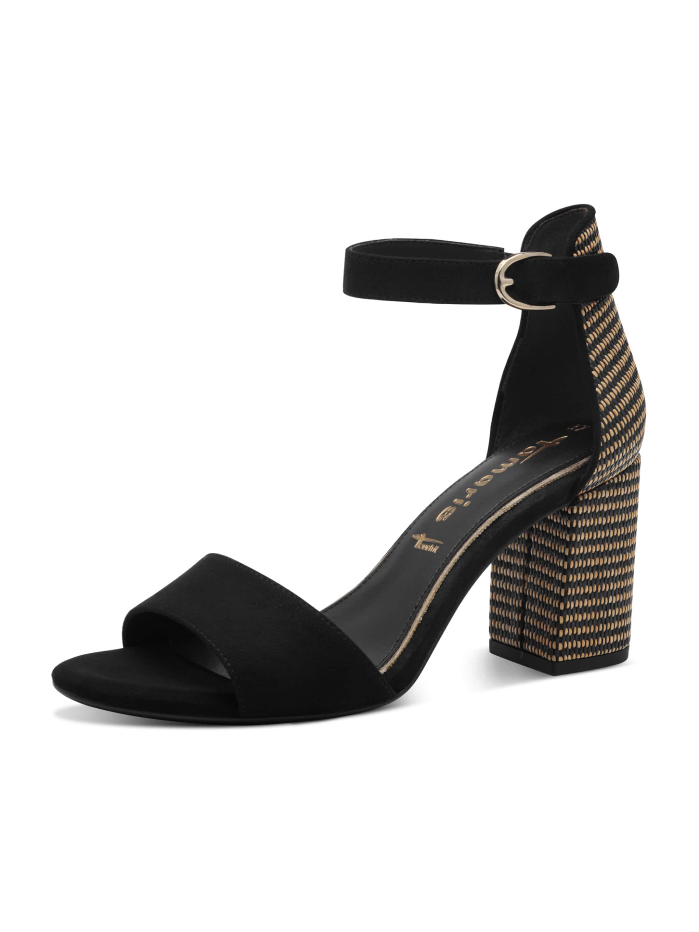 Sandales à lanières Tamaris en noir : devant