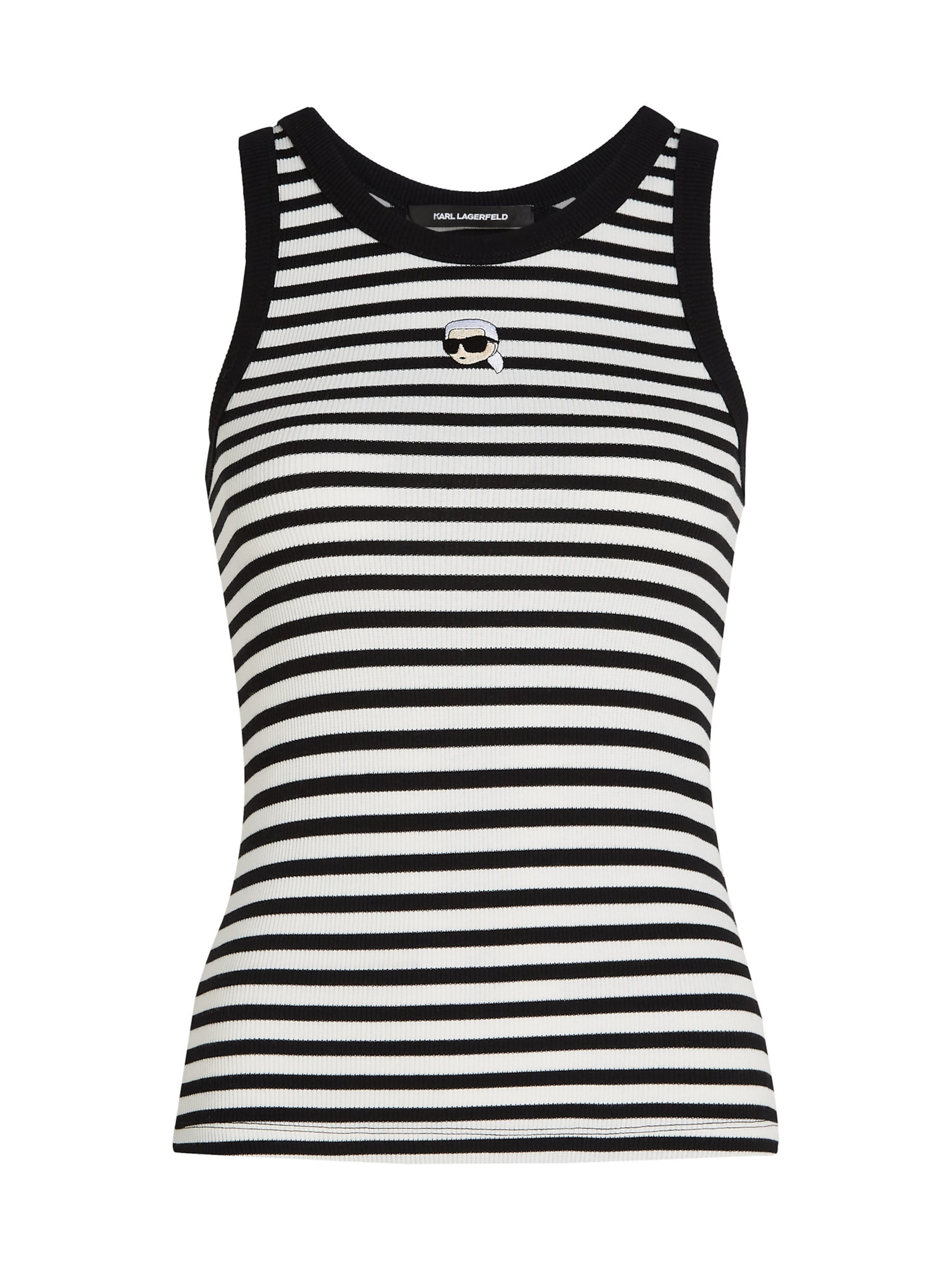 Karl Lagerfeld Τοπ 'Ikon' σε λευκό: μπροστά