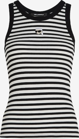 balta Karl Lagerfeld Palaidinė be rankovių 'Ikon': priekis