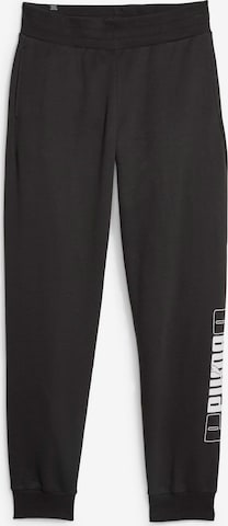 PUMA - regular Pantalón deportivo 'ESS+' en negro: frente