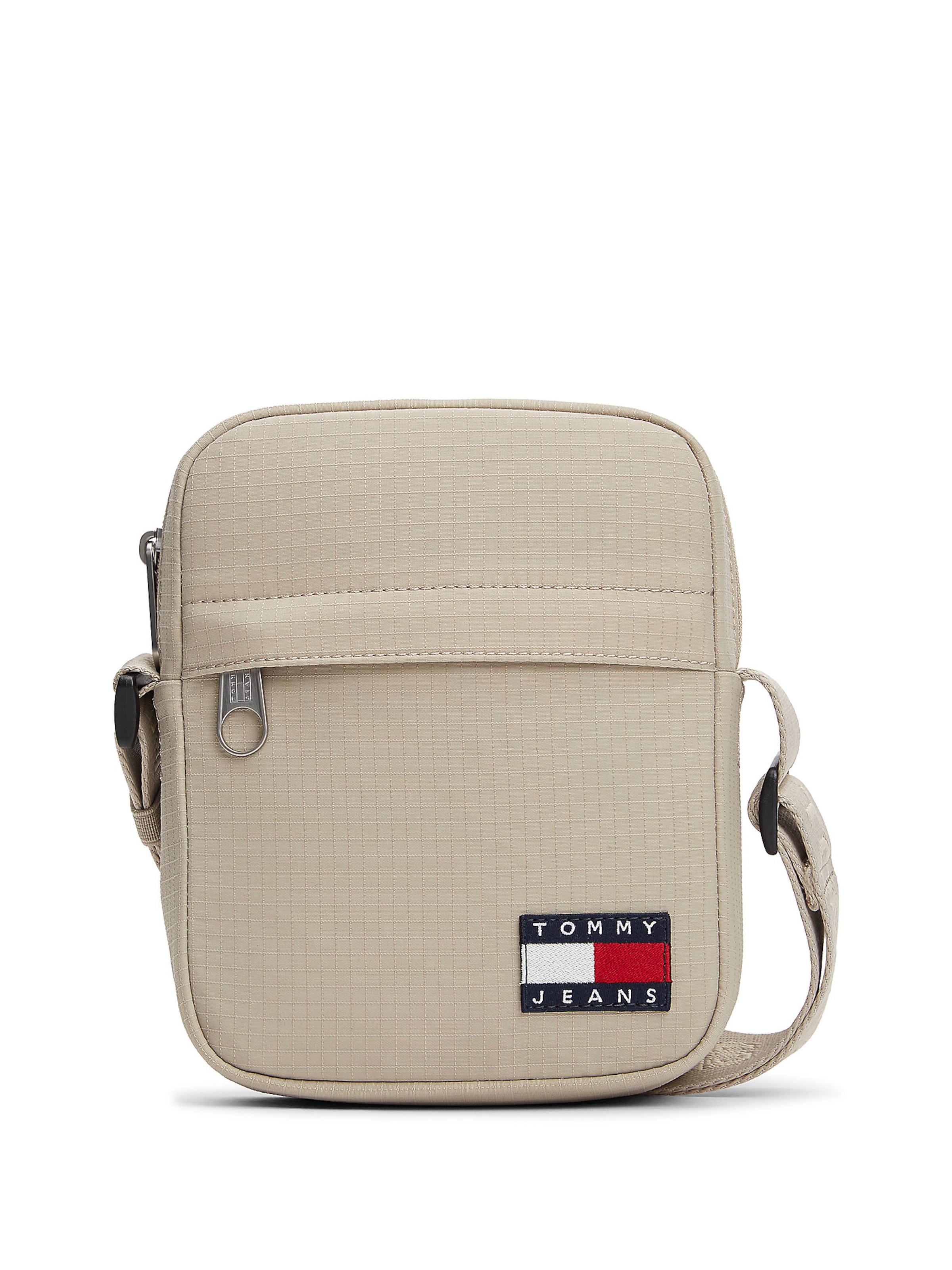 Sac à bandoulière 'Essential' Tommy Jeans en gris : devant
