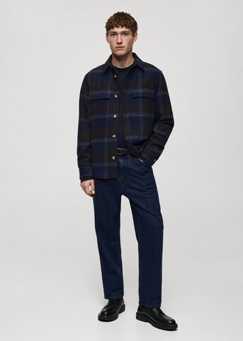 MANGO MAN Regular Fit Hemd 'Chelsea' in Blau