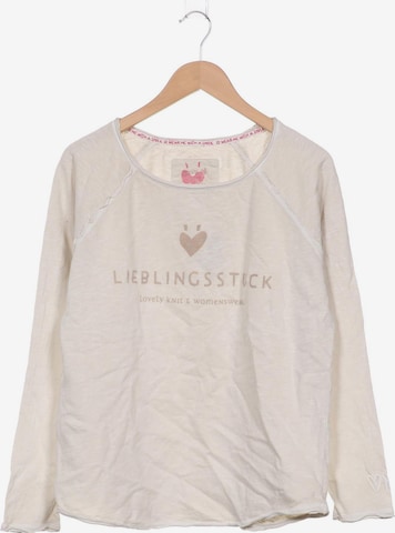 LIEBLINGSSTÜCK Sweatshirt & Zip-Up Hoodie in L in Beige: front