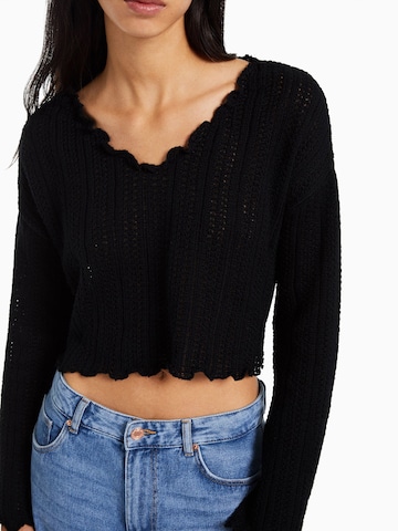 Bershka Sweater in Black