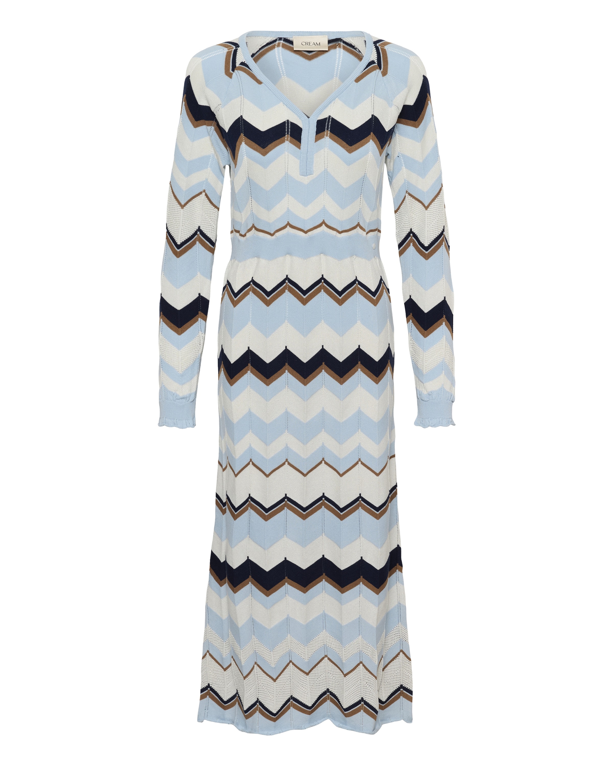 Cream Gebreide jurk 'CRNetes' in Gemengde kleuren: voorkant