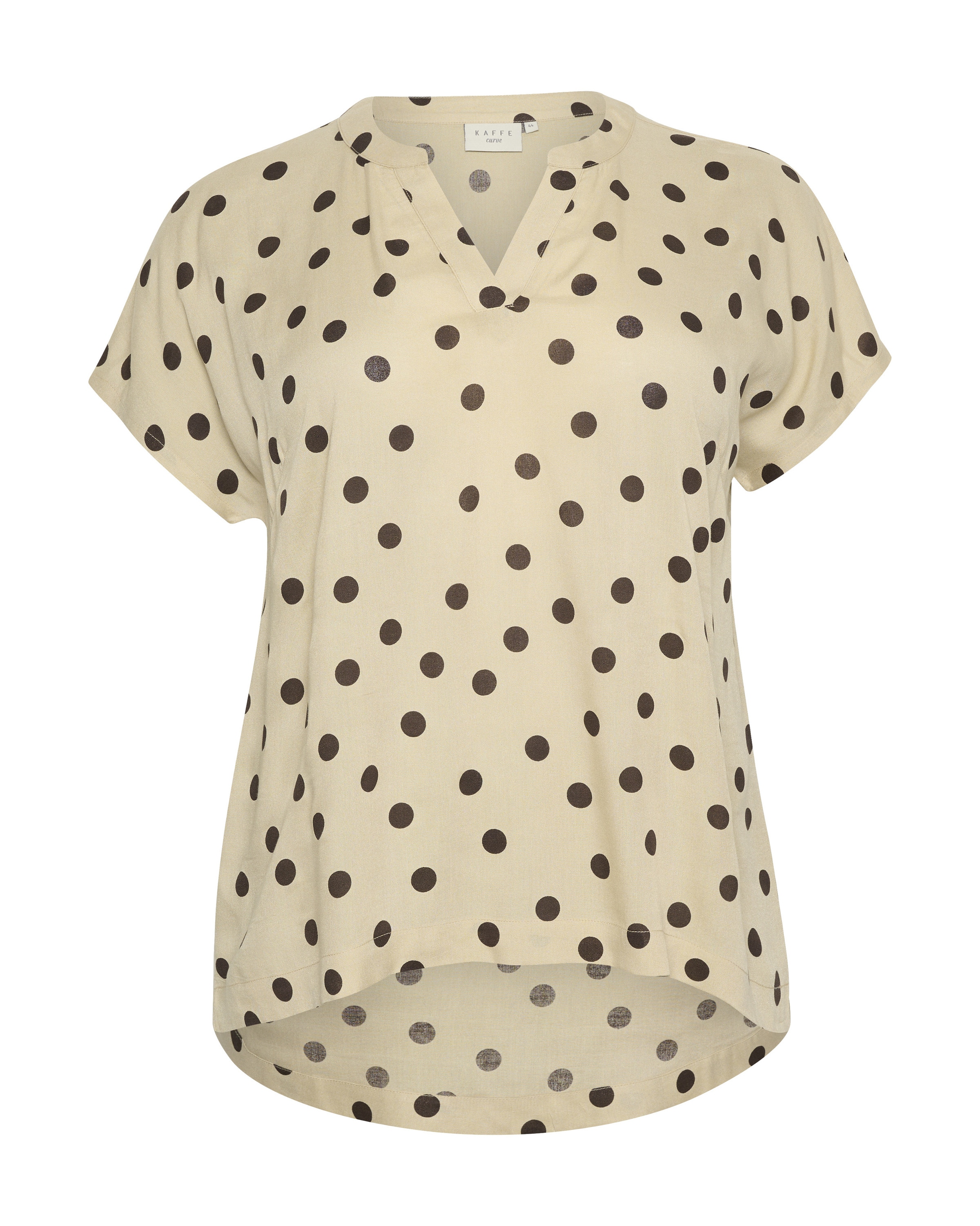bēšs KAFFE CURVE Blūze 'Anny': no priekšpuses