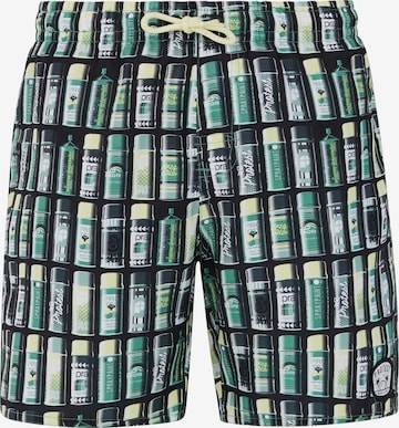 PROTEST Badeshorts 'PRTOSCAR JR' in Grün: Vorderseite