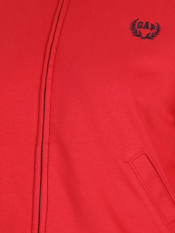 Gap Petite - Sudadera con cremallera en rojo