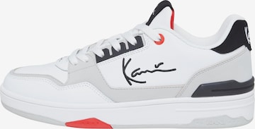 Karl Kani Platform trainers in White: front