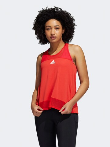 Sport top de la ADIDAS SPORTSWEAR pe roșu: față