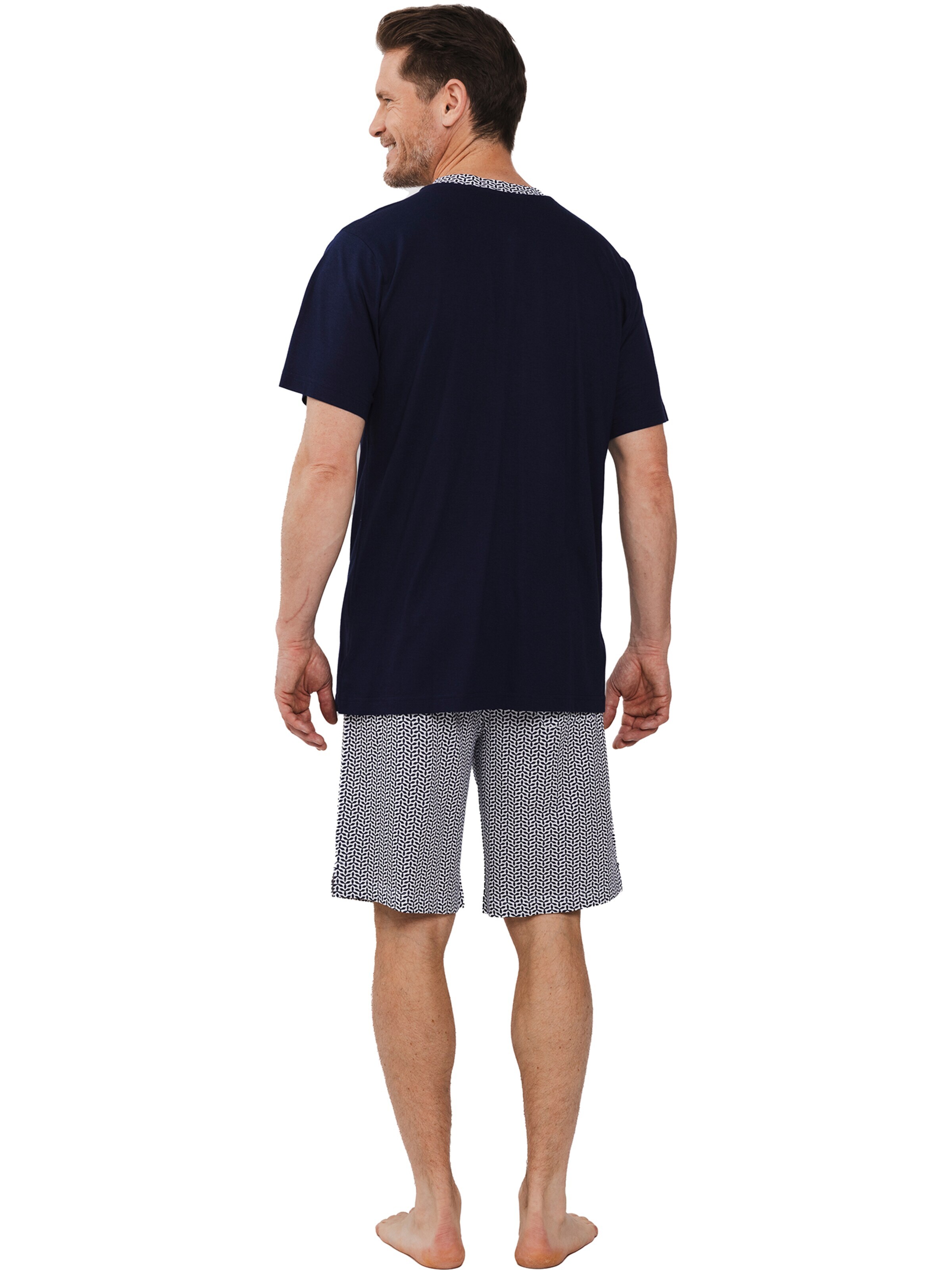 Pastunette Pyjama kort 'Shortama with buttons' in Blauw
