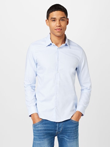 BURTON MENSWEAR LONDON Slim fit Businessskjorta i blå: framsida