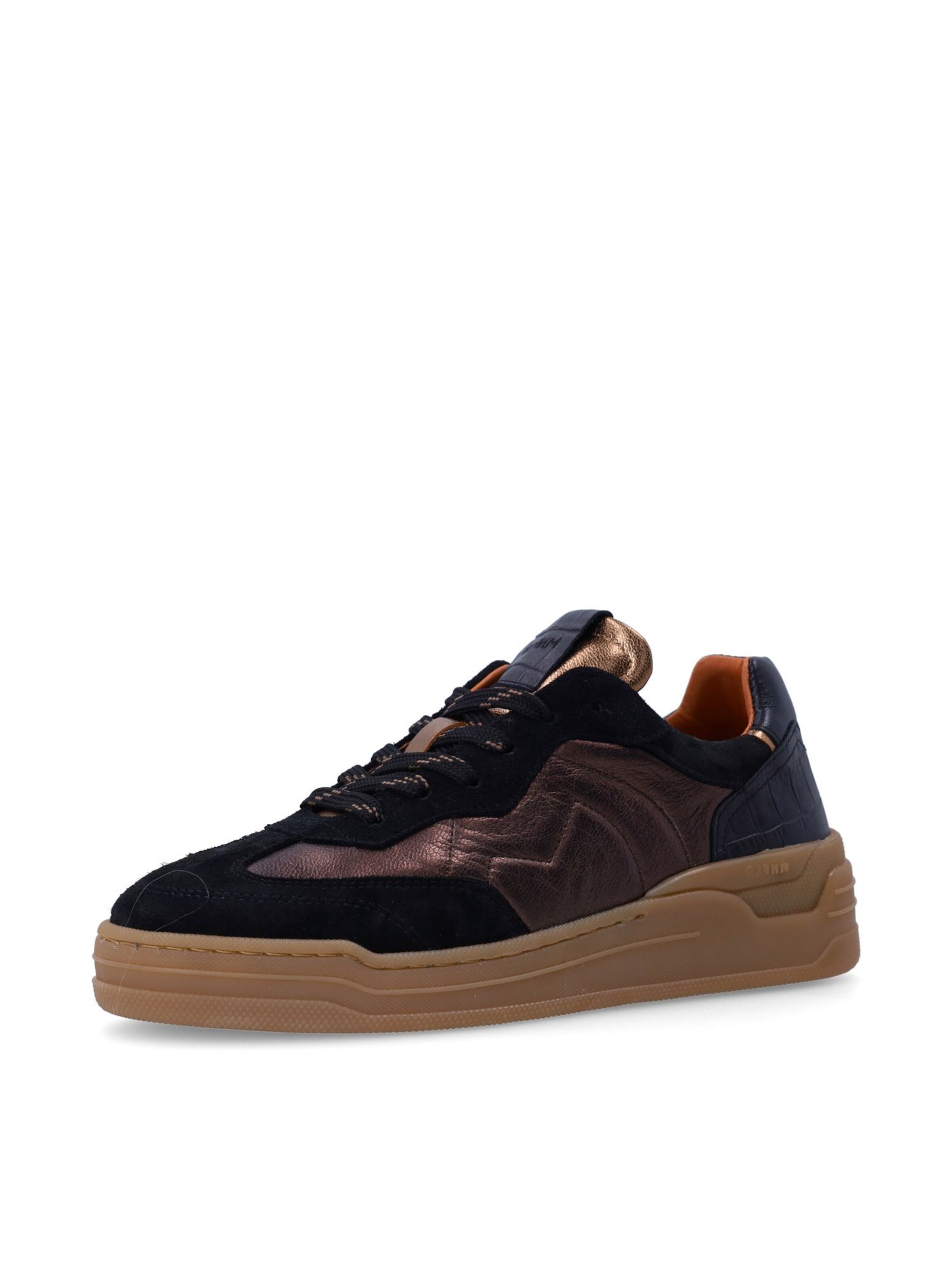 MANFIELD Sneakers laag in de kleur Brons / Zwart, Productweergave