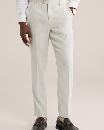 WE Fashion Slimfit Chino in Beige: voorkant