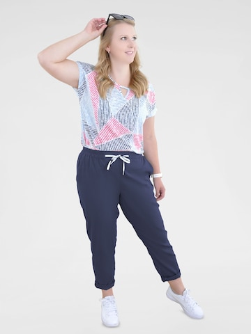 Navigazione Regular Modische Leinenhose Abby, atmungsaktiv, Schrittlänge Gr. 38 ca. 71cm in Blau