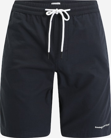 KnowledgeCotton Apparel Regular Zwemshorts in Blauw: voorkant