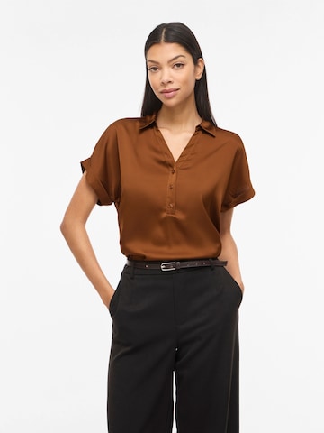VILA Blouse 'VIEnna Ravenna' in Bruin: voorkant