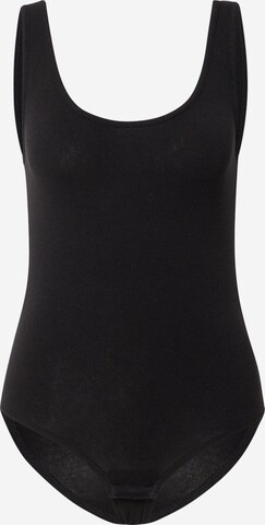 Madewell Shirt bodysuit 'BILLIE' in Black: front