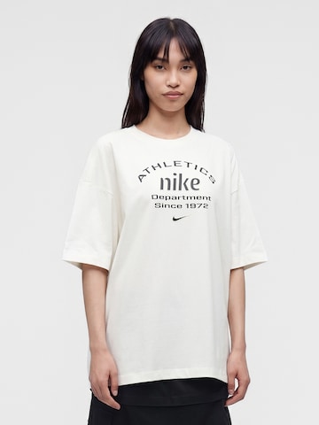Nike Sportswear Υπερμέγεθες μπλουζάκι 'NSW X TRNG' σε λευκό: μπροστά