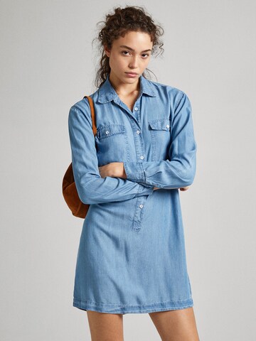 Pepe Jeans Shirt dress 'ERINE' in Blue: front