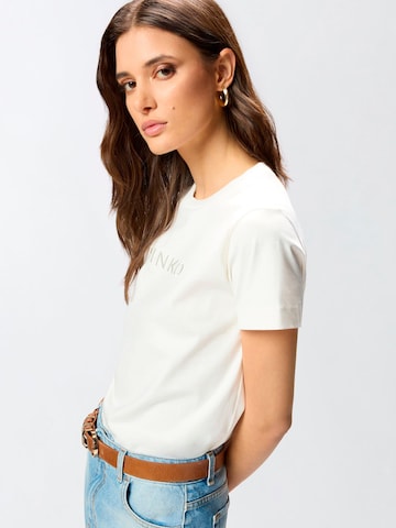 T-shirt '101752 A339' PINKO en blanc