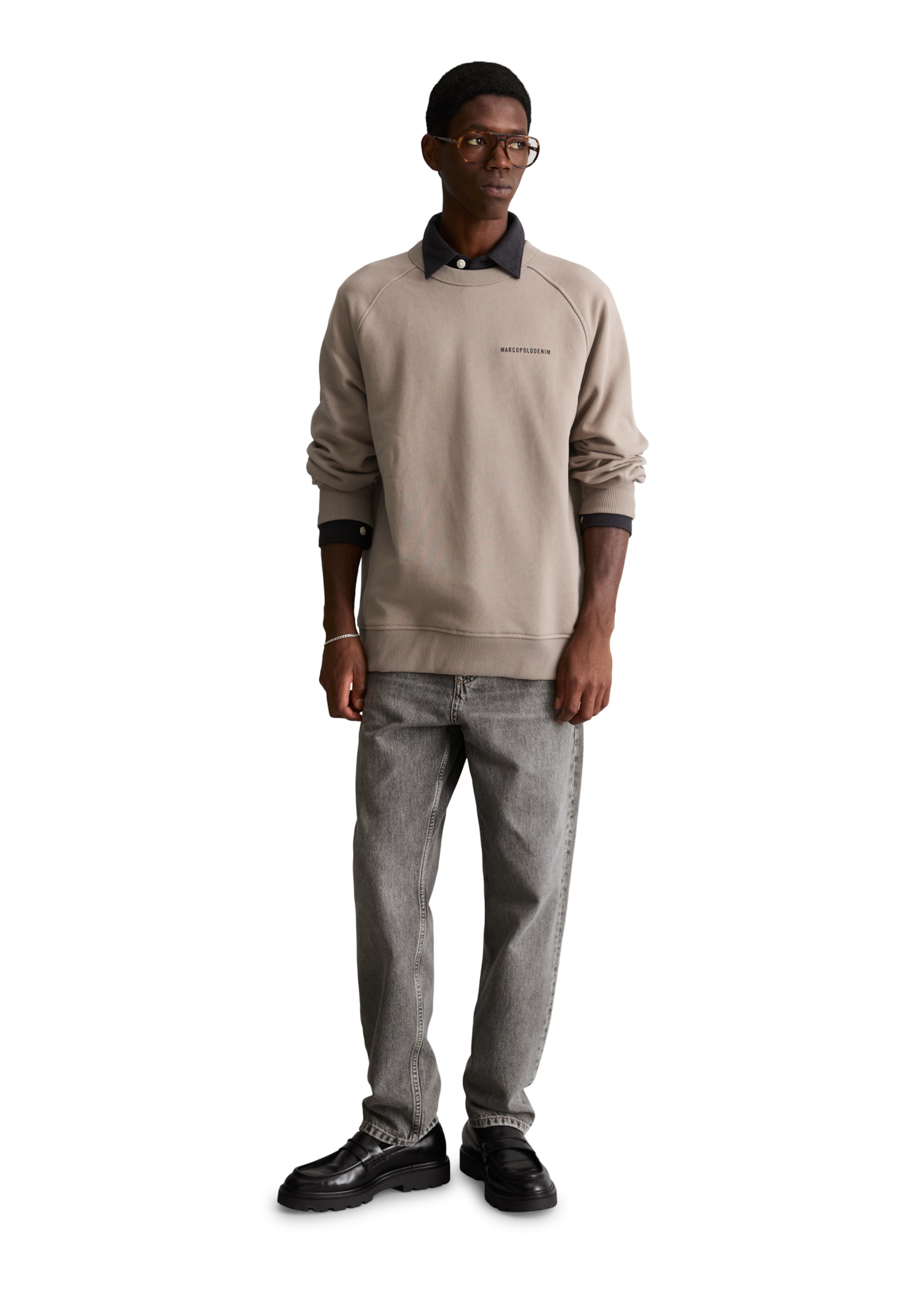 Marc O'Polo DENIM Sweatshirt in Bruin