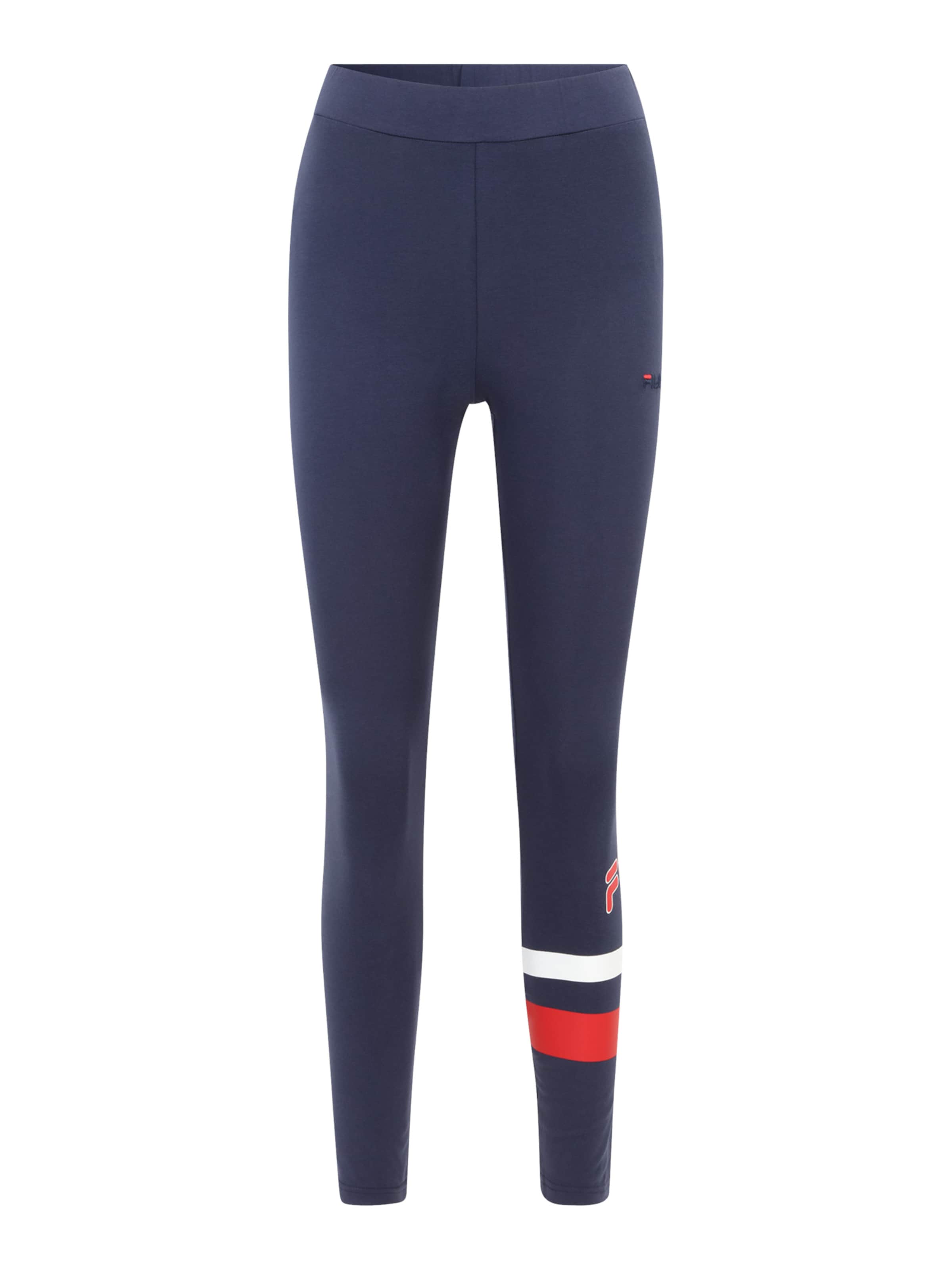 FILA Skinny Fit Панталон в синьо: отпред