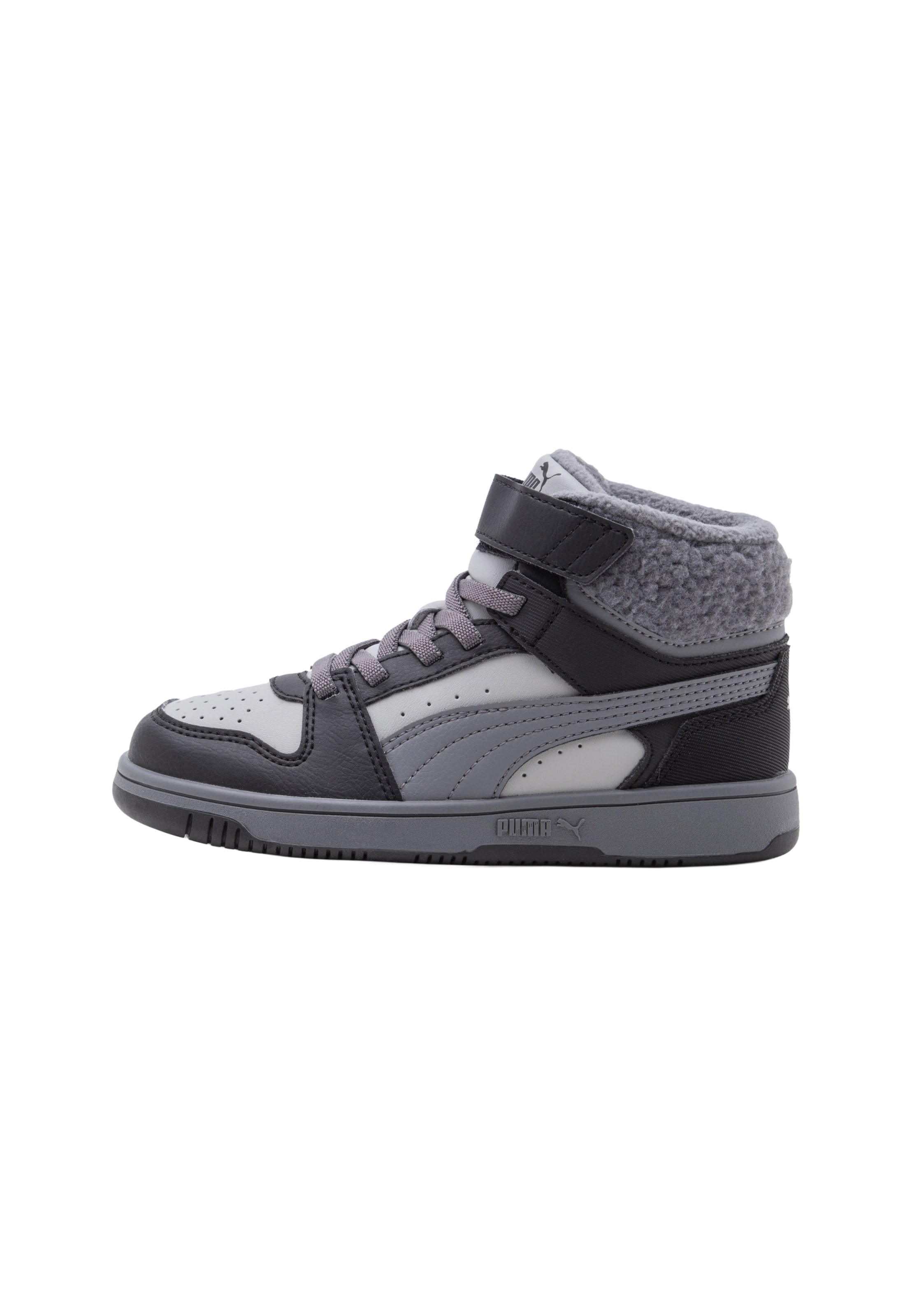 PUMA - Zapatillas deportivas 'Rebound Slam Mid Cozy' en gris: frente